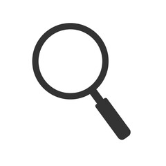 Magnifying glass. Magnifier icon or search symbol.