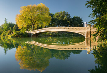 Bow Bridge, The Lake, Central Park, Manhatten, New York City, New York, USA