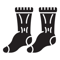Socks glyph icon