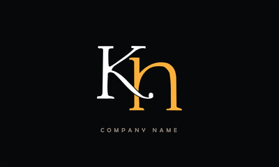 KH, HK, K, H Abstract Letters Logo Monogram