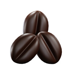 3D Coffee Bean Illustration