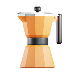 3D Moka Pot Illustration