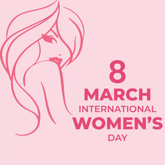 Free vector creative happy women's day event background, 8 March. Happy Women day 