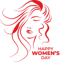 Free vector creative happy women's day event background, 8 March. Happy Women day 
