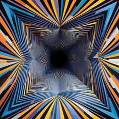 abstract fractal burst