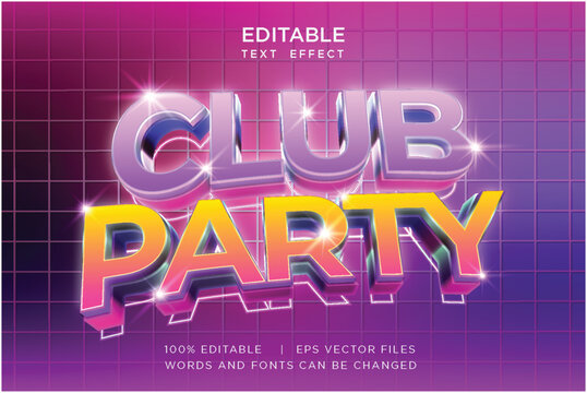 Vibrant Neon Night Light Editable Text Effect