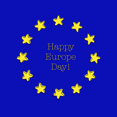 Europe. Europe Day. Color vector.