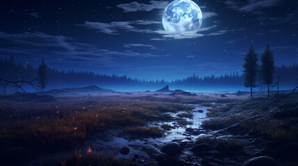 The breathtaking nocturnal scenery