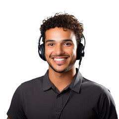 Handsome young guy a customer support executive