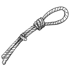 rope handdrawn illustration