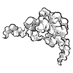 clouds shape handdrawn illustration