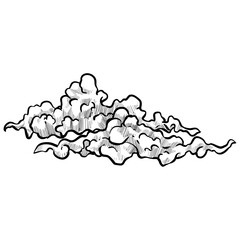 clouds shape handdrawn illustration