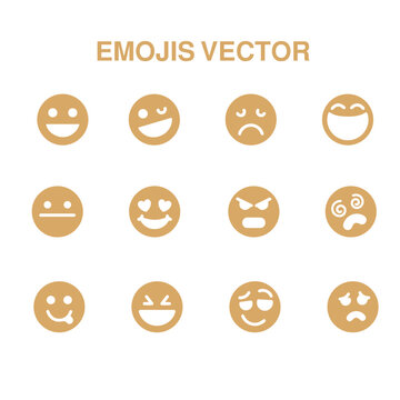 set of emoji vector icon , Emoticon Icon vector design