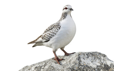 Majestic Beauty of the Rock Ptarmigan in its Natural Habitat Isolated on Transparent Background PNG.