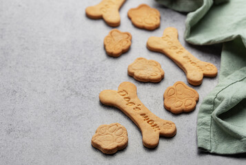 Homemade dog biscuits