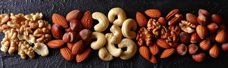 Various nuts banner