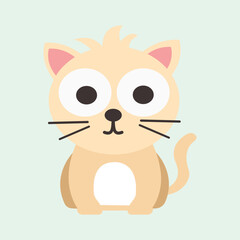 illustration of cute cat animal