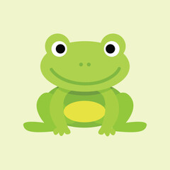 illustration of cute frog animal