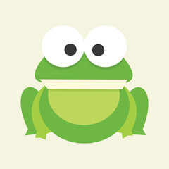 illustration of cute frog animal