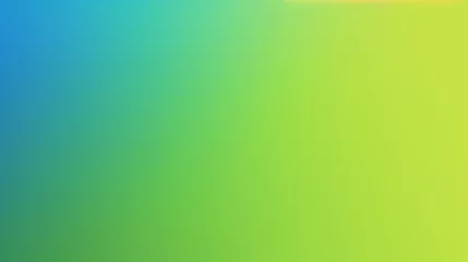 Foto op Plexiglas Flat shapeless abstract lime green electric blue yellow background gradient wallpaper © BeautyStock
