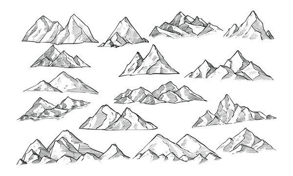 mountain handdrawn collection