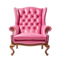 leather armchair isolated on transparent background Remove png, Clipping Path, pen tool