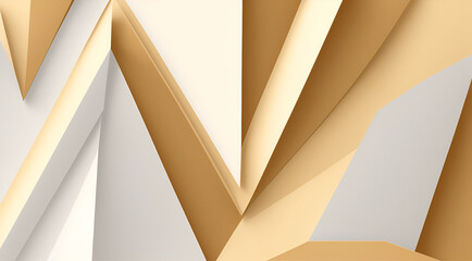 3D Gold and White Geometric Background, App backgrounds, Marketing materials