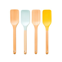 wooden kitchen utensils isolated on transparent background Remove png, Clipping Path, pen tool