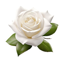single white rose isolated on transparent background Remove png, Clipping Path, pen tool