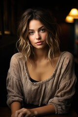 Fototapeta premium portrait of a elegant woman looking at camera