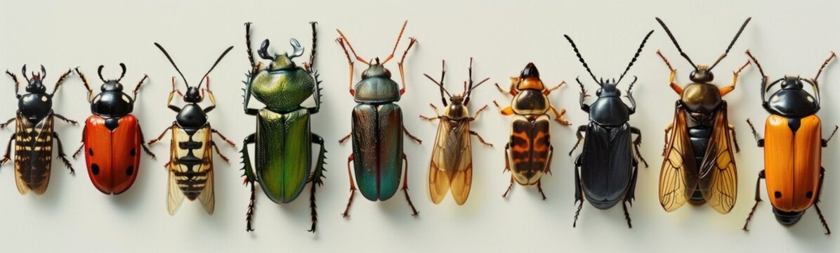 Various insects banner