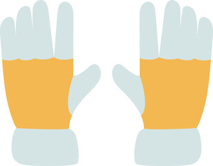 firefighter gloves vector illustration