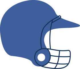 baseball helmet vector illustration