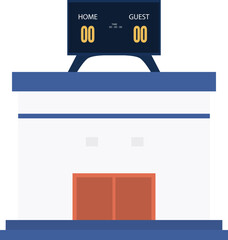 baseball game stadium vector illustration