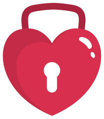 love padlock vector illustration