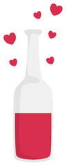 love wine vector illustration