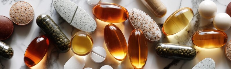 Variety of supplements banner