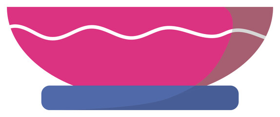 Obraz premium ceramic bowl vector illustration