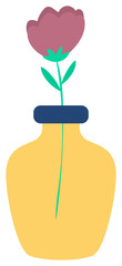 flower vase vector illustration