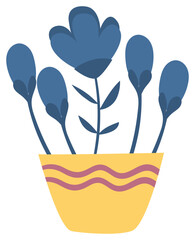 flower vase vector illustration