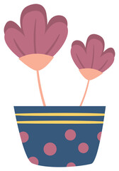 flower vase vector illustration