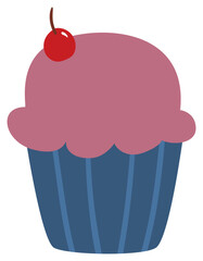 cupcake vector illustration
