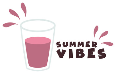 summer vibes vector illustration