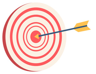finance goal target vector illustration