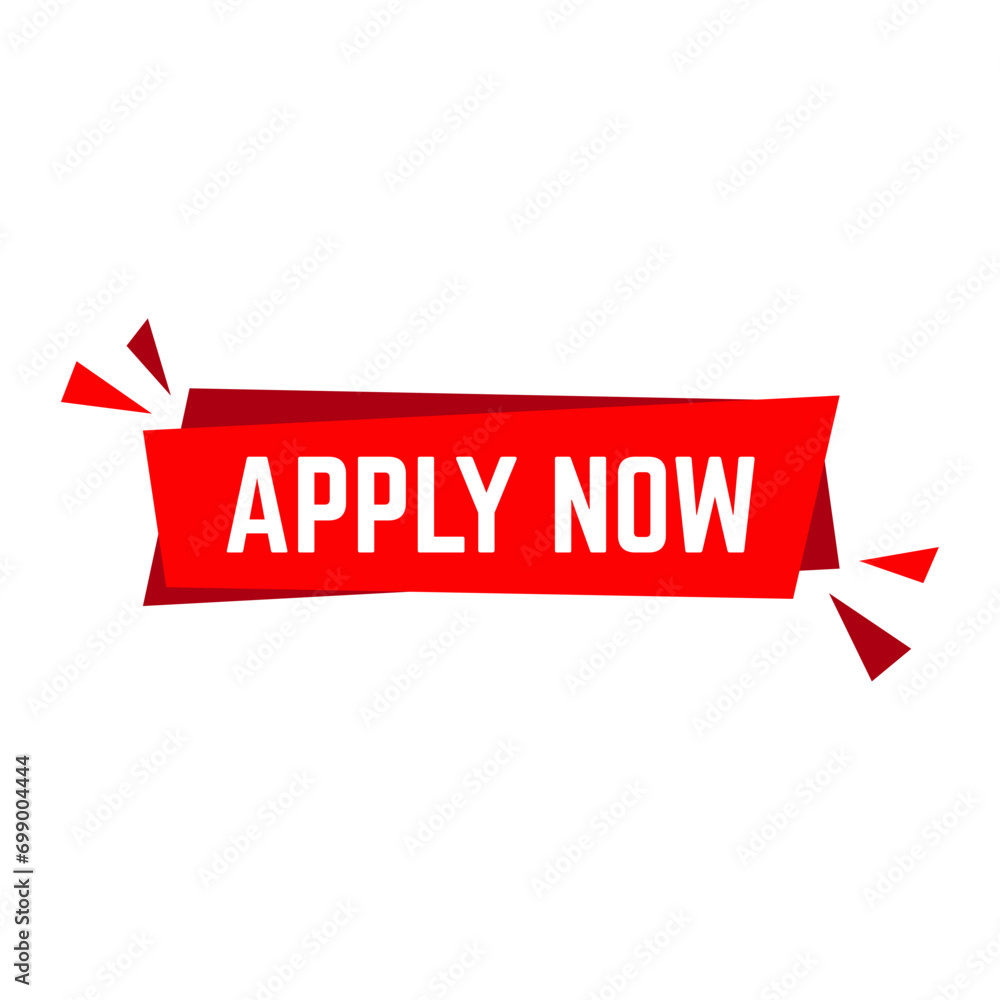 Poster apply now job submit button icon. vector apply now button.
