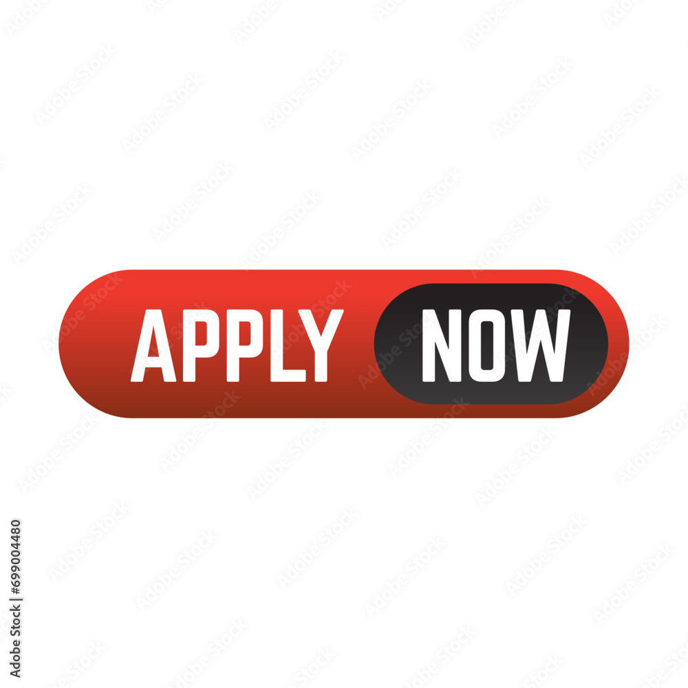 Poster apply now job submit button icon. vector apply now button.
