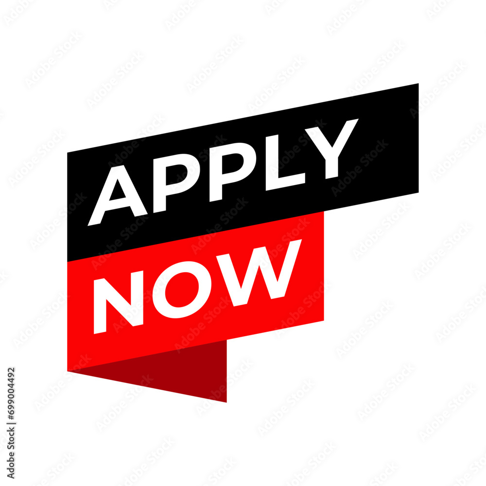Poster apply now job submit button icon. vector apply now button.