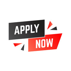 Apply now job submit button icon. Vector apply now button. - obrazy, fototapety, plakaty