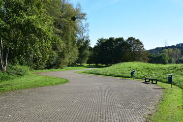 way trough a park in Luxembourg, Lac d'Echternach