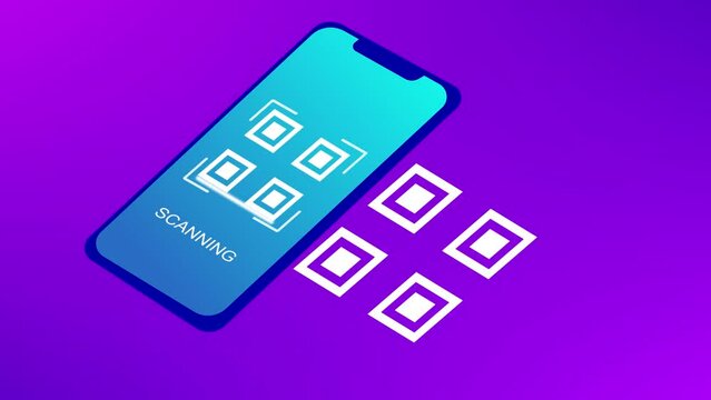 smart phone scanning qr code
